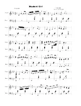 download the accordion score Student girl in PDF format