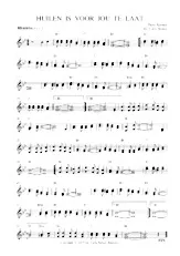download the accordion score HUILEN IS VOOR JOU TE LAAT in PDF format