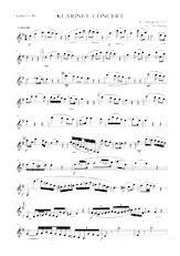 télécharger la partition d'accordéon kLARINET CONCERT Mozart K.V 622  klarnet 1 au format PDF