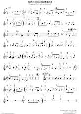 descargar la partitura para acordeón Mon tango habanera en formato PDF