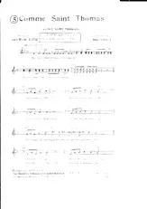 télécharger la partition d'accordéon Comme Saint Thomas (Like Saint Thomas -Orchestration) au format PDF