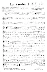 descargar la partitura para acordeón La Samba 1.2.3. en formato PDF