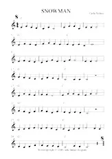 download the accordion score SNOWMAN in PDF format