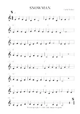 descargar la partitura para acordeón SNOWMAN en formato PDF