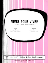 download the accordion score VIVRE POUR VIVRE in PDF format