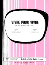 scarica la spartito per fisarmonica VIVRE POUR VIVRE in formato PDF