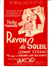 télécharger la partition d'accordéon Rayon de Soleil (Zonestraal) au format PDF