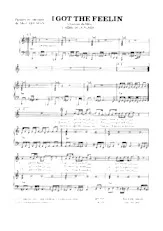 télécharger la partition d'accordéon I got the feelin (Film 'L'hôtel de la plage') au format PDF
