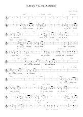 descargar la partitura para acordeón DANS TA CHAMBRE en formato PDF