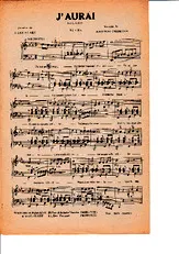 télécharger la partition d'accordéon J'aurai au format PDF