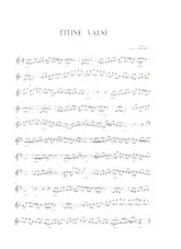 scarica la spartito per fisarmonica Titine Valse in formato PDF