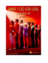 scarica la spartito per fisarmonica What I did for love (Film A chorus line) in formato PDF