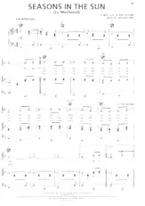 descargar la partitura para acordeón Seasons in the sun (Le Moribond) en formato PDF