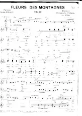 download the accordion score Fleurs des montagnes in PDF format