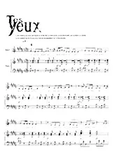 download the accordion score Tes yeux in PDF format