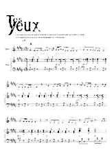 descargar la partitura para acordeón Tes yeux en formato PDF