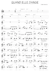 download the accordion score QUAND ELLE DANSE in PDF format