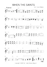 télécharger la partition d'accordéon WHEN THE SAINTS au format PDF