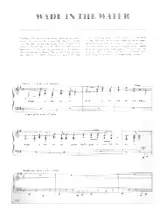 download the accordion score Wade in the water in PDF format