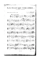 descargar la partitura para acordeón LES FLEURS QUE VOUS AIMEZ en formato PDF