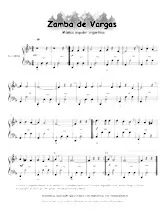 télécharger la partition d'accordéon Zamba de Vargas au format PDF
