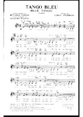 descargar la partitura para acordeón Tango bleu (Blue Tango) en formato PDF