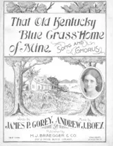 télécharger la partition d'accordéon That old Kentucky Blue Grass Home of Mine au format PDF