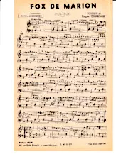 download the accordion score Fox de Marion in PDF format