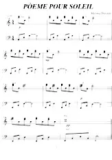 télécharger la partition d'accordéon Poème pour soleil au format PDF