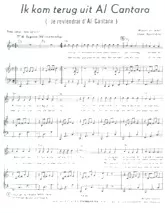 download the accordion score Ik kom terug uit Al Cantara (Je reviendrai d'Al Cantara) in PDF format