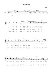 descargar la partitura para acordeón On dirait en formato PDF