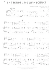 descargar la partitura para acordeón She blinded me with science en formato PDF