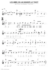 download the accordion score LES AMIS ON VA DANSER LE TWIST in PDF format