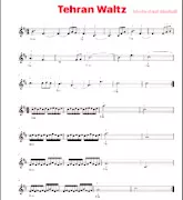 download the accordion score Tehran waltz in PDF format