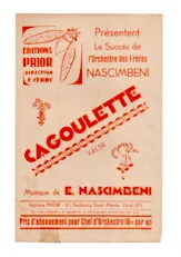 télécharger la partition d'accordéon CAGOULETTE au format PDF