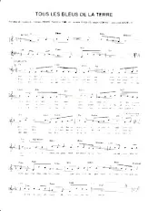 download the accordion score TOUS LES BLEUS DE LA TERRE in PDF format