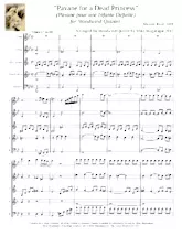 descargar la partitura para acordeón Pavane for a Dead Princess / Pavane pour une Infante Defunte / for Woodwind Quintet / Arranged for Woodwind Quintet by Mike Magatagan / en formato PDF