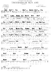 download the accordion score Troubadour mon ami in PDF format