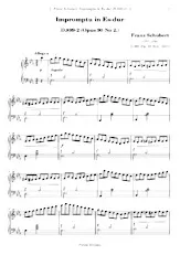 télécharger la partition d'accordéon Impromptu In Es Dur op.90 No2 (Piano) au format PDF