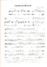 download the accordion score Too much heaven in PDF format