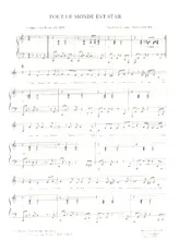 scarica la spartito per fisarmonica Tout le monde est star in formato PDF