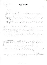 download the accordion score So What in PDF format