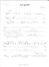 descargar la partitura para acordeón So What en formato PDF