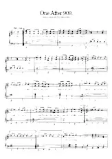 télécharger la partition d'accordéon One After 909 - Beatles au format PDF