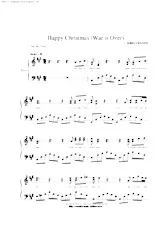 télécharger la partition d'accordéon Happy Christmas (War Is Over) au format PDF