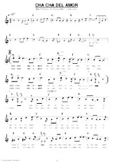 download the accordion score CHA CHA DEL AMOR in PDF format