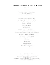 scarica la spartito per fisarmonica Chansons de choeur de Noël pour SATB / Score complet / String,Organ /  Written and Arranged by Linda Chapman and Bonnie Heidenreich in formato PDF