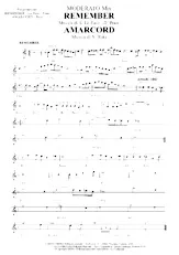 descargar la partitura para acordeón Remember / Amarcord (Mix moderato) en formato PDF