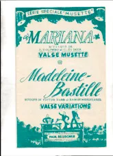 télécharger la partition d'accordéon Mariana (orchestration) au format PDF