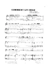 download the accordion score Comment lui dire in PDF format